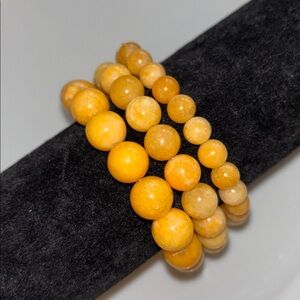 3 for $10 SALE 💛Yellow Jade Bracelet Trio💛